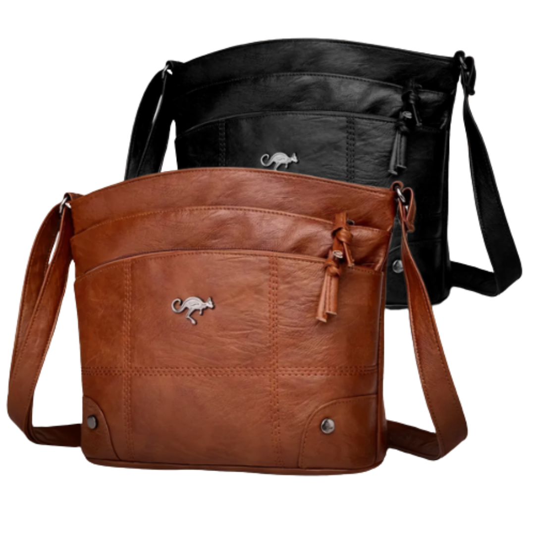 Mala de viaje en cuero genuíno