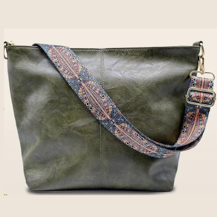 Encanto Vintage de Chelsey | Bolso de Hombro de Cuero